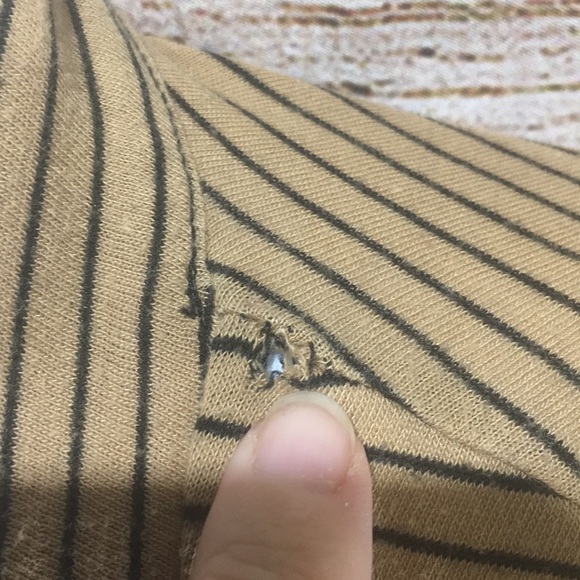 J crew sweater gold with small black stripes Small - Picture 3 of 8